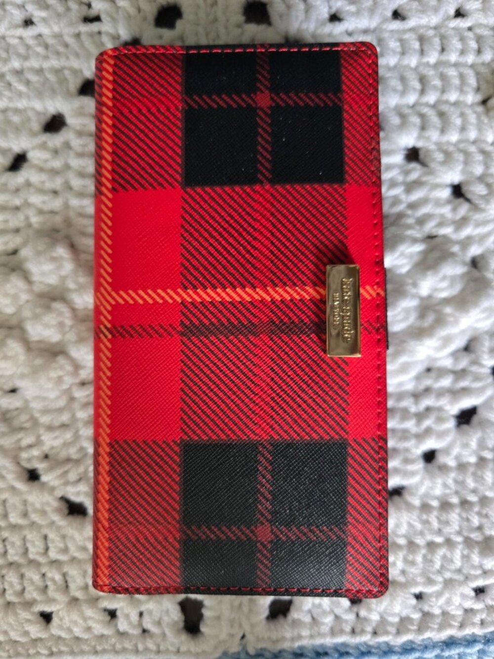 Kate Spade Plaid Wallet
